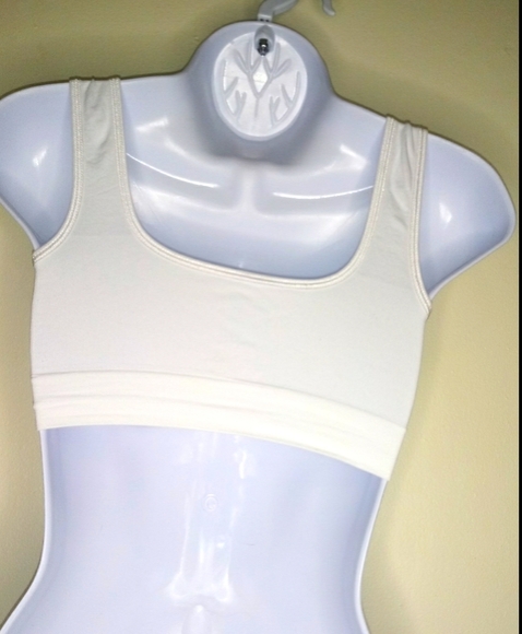 Genie Bra white Athletic Bra with wide staps - Picture 2 of 8
